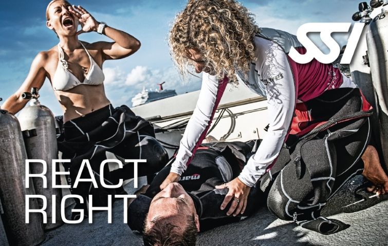 SSI React Right - Cursos de primeros auxilios en buceo - Ayuda y salva vida
